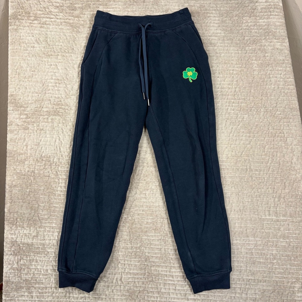 Lululemon Scuba High-Rise Jogger Notre Dame Navy Blue Shamrock LW5CVAS Size 4